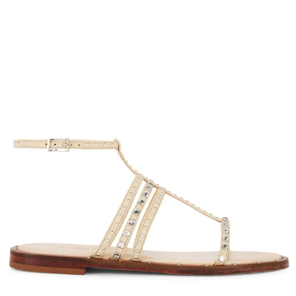 Schutz Isidora Sandal Size: 9 Color: Natural Nibs - Picture 2 of 3